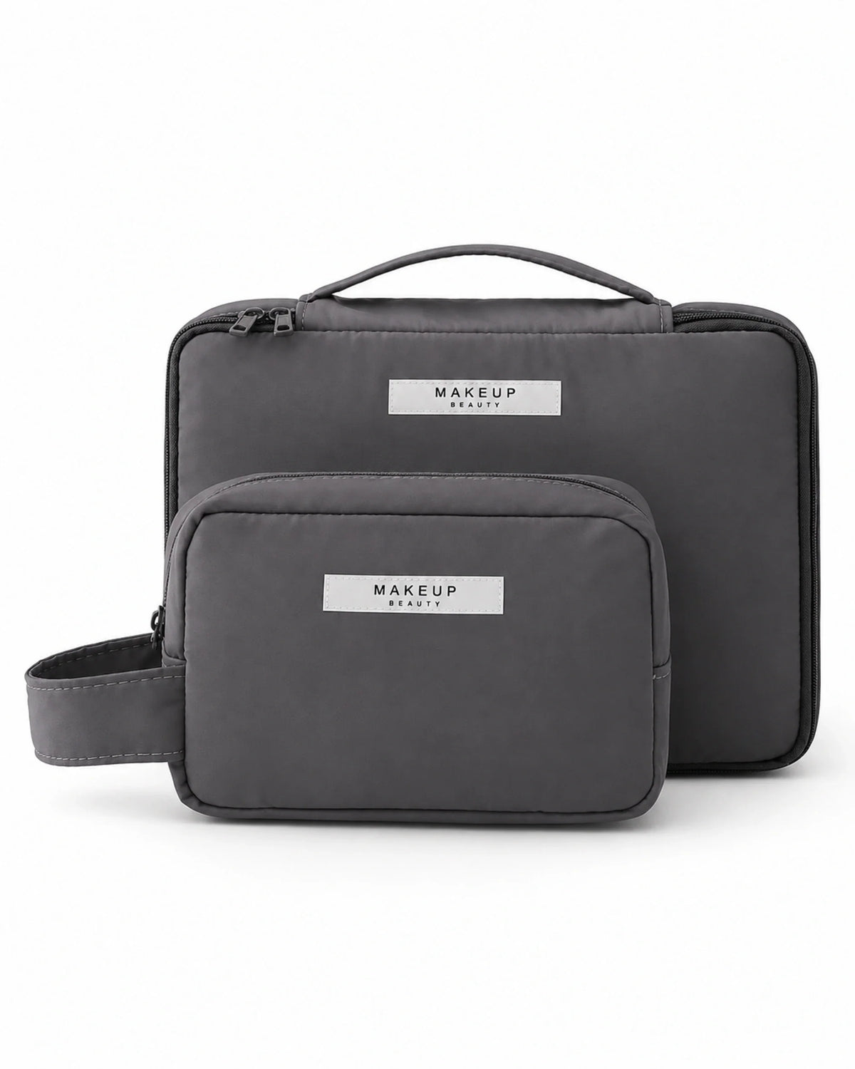 Schwarzes BeautyGo Kosmetiktaschen-Set in den Größen S und L von CARRYON X.