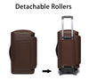 GlideX Leder-Reisetasche mit Rollen - Carryon X