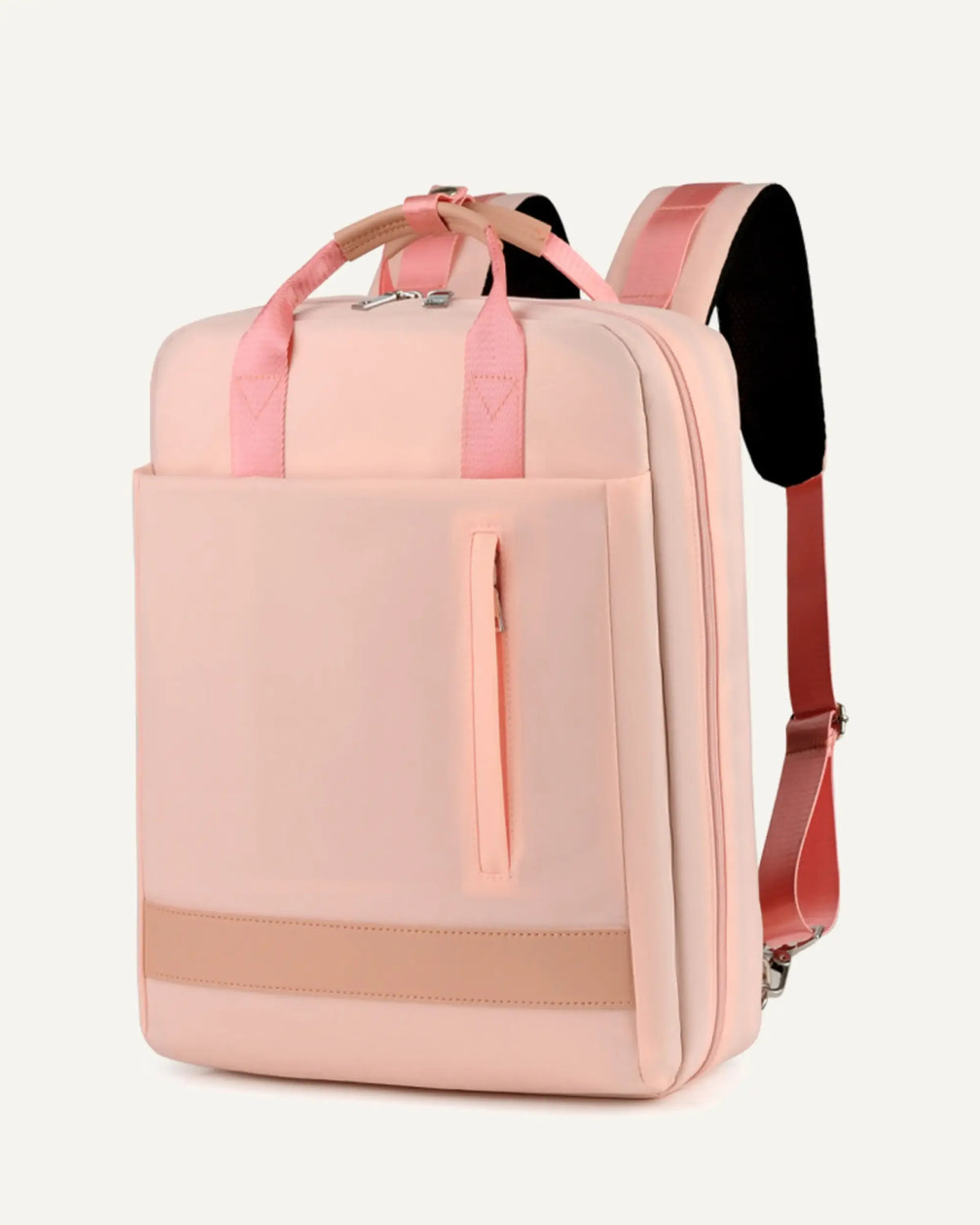 Rosafarbener CityChic Rucksack als Freisteller auf warmweißem Hintergrund.