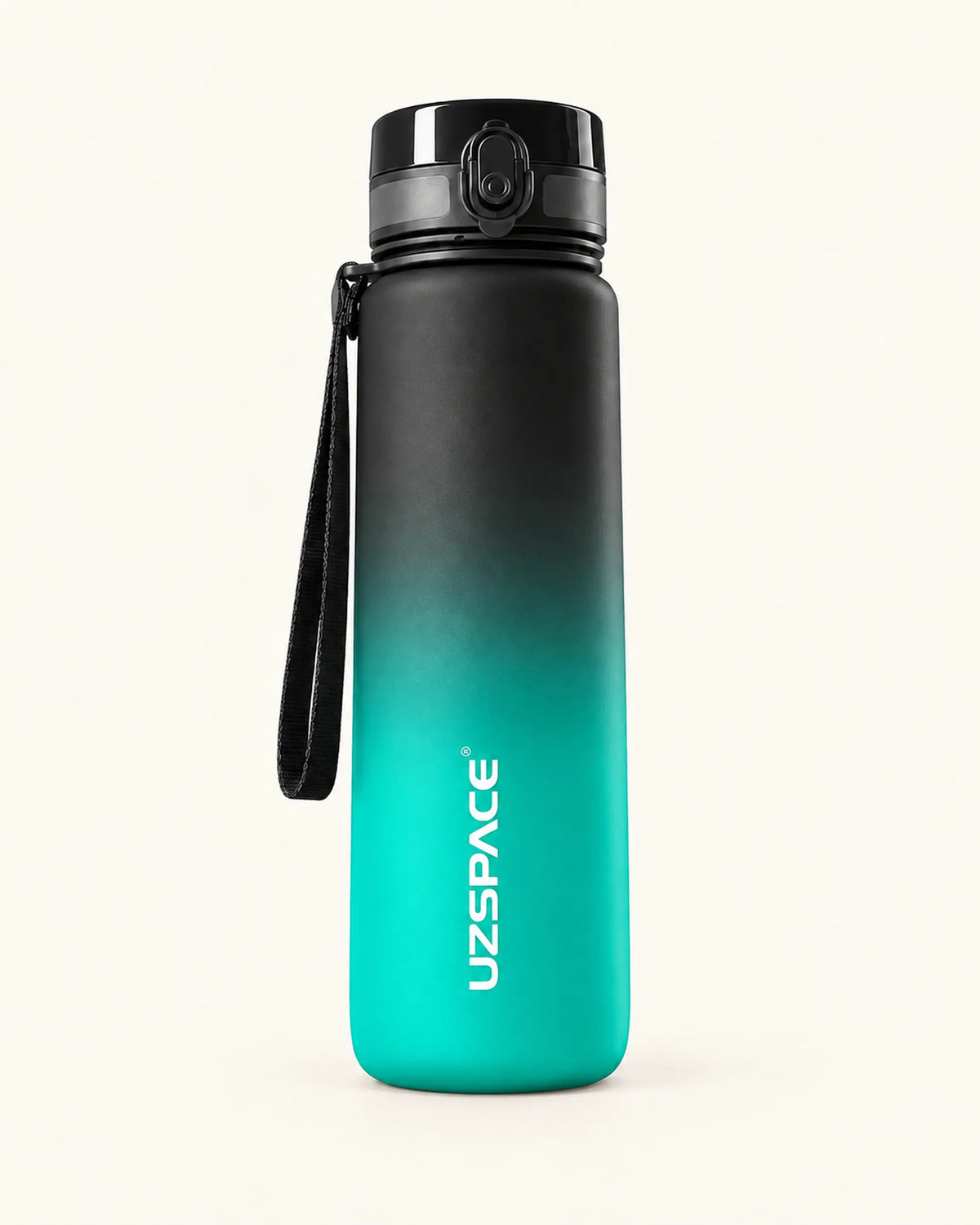 CARRYON X HydraGo Trinkflasche in Schwarz-Grün als Freisteller
