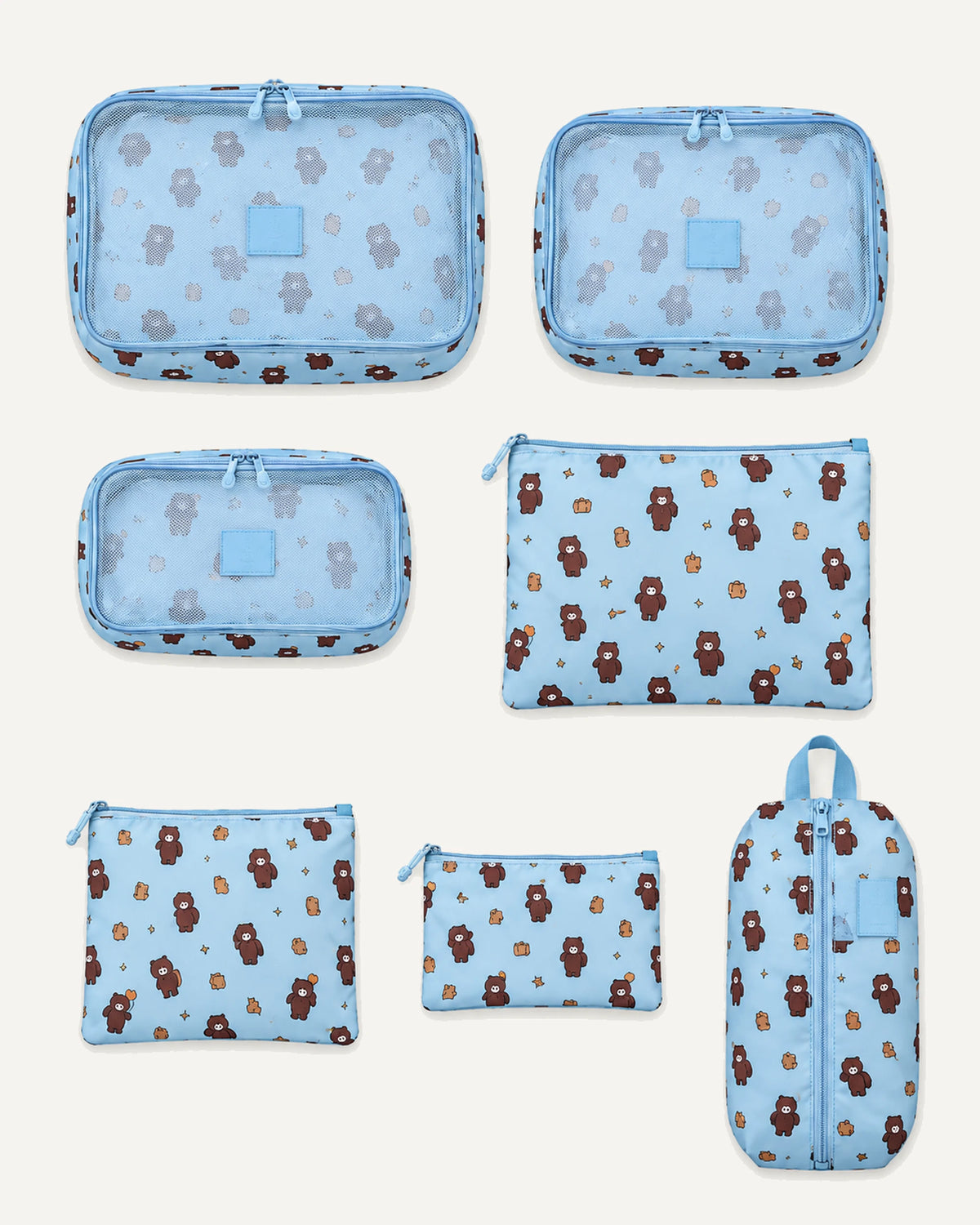 CARRYON X PackEase Reise-Organizer-Set in Bär.