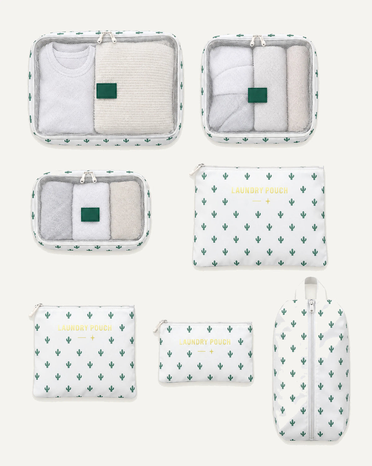 CARRYON X PackEase Reise-Organizer-Set in Kaktus.